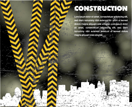 Elements of construction template design vector 01