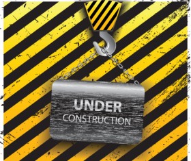 Elements of construction template design vector 02