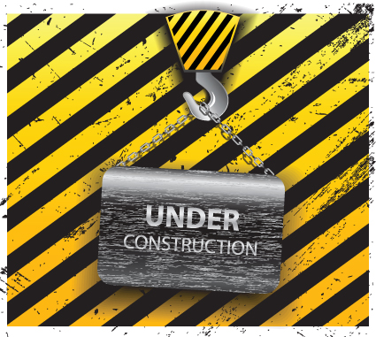 Elements of construction template design vector 02