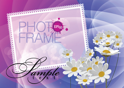 Stylish photo frame design vector 01