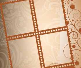 Stylish photo frame design vector 05