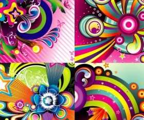 Set of Wonderful Backgrounds