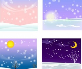 Elements ofSnow Background design elements