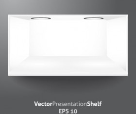 White Showcase vector