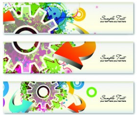 Vector modern banner graphics 02