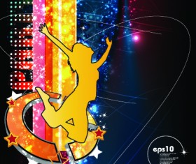 Power of music flyer vector template 05