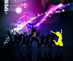 Sparkling stylish party backgrounds vector 03