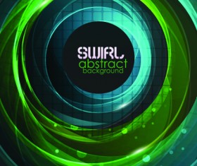 Abstract swirl background vector 03