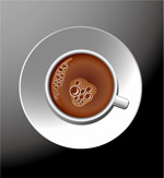 cup of coffee 01 design vector