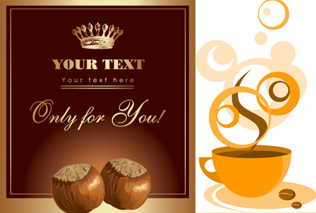 Chestnut and coffee Vector