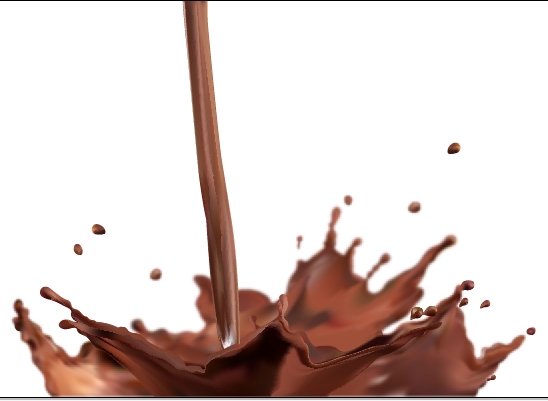 Splashes of chocolate Vector