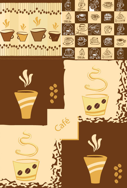 Cute coffee style Vector graphic free download