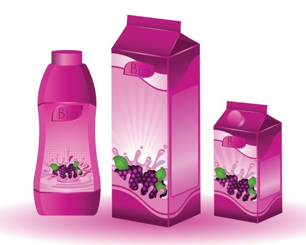 Grape juice beverage Vector