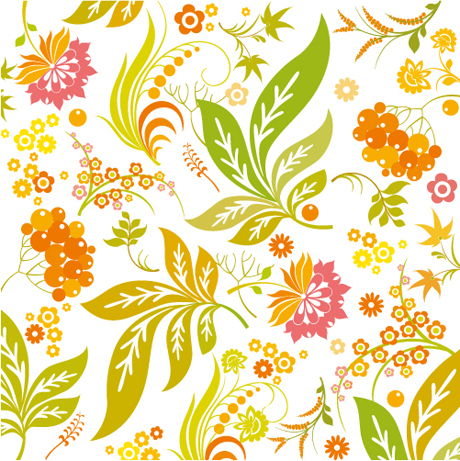 Colorful flowers background Vector