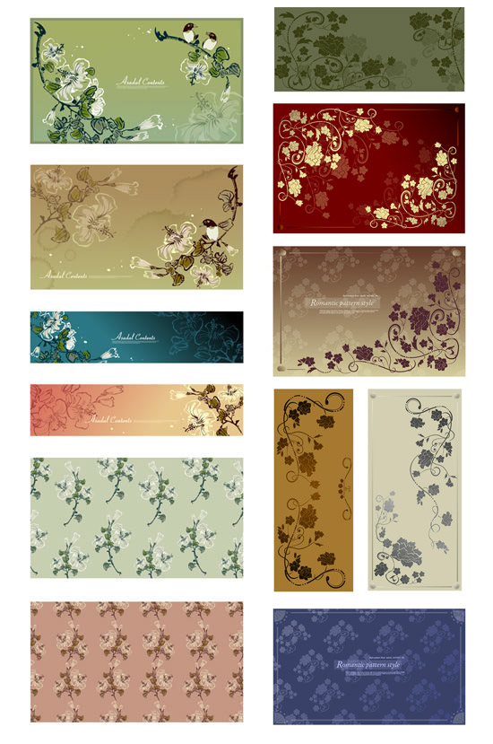 The vine decorative pattern background vector