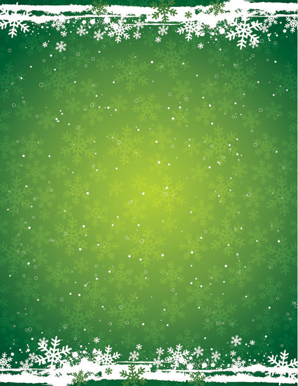 Green snow background vector