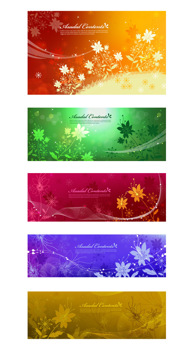 Dream flower Banner vector art