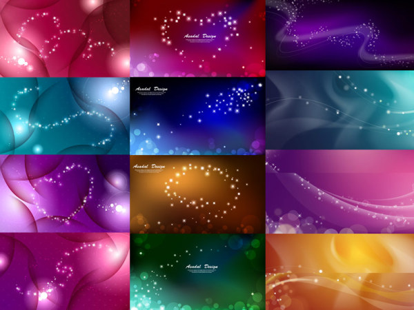 Dream star background vector material