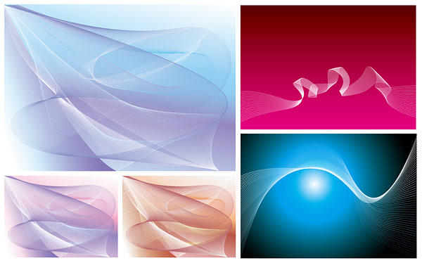Dream dynamic lines backgrounds art vector