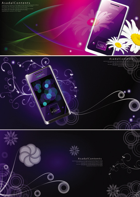 Purple mobile phone background