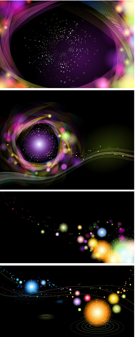 Colorful light dot background vector