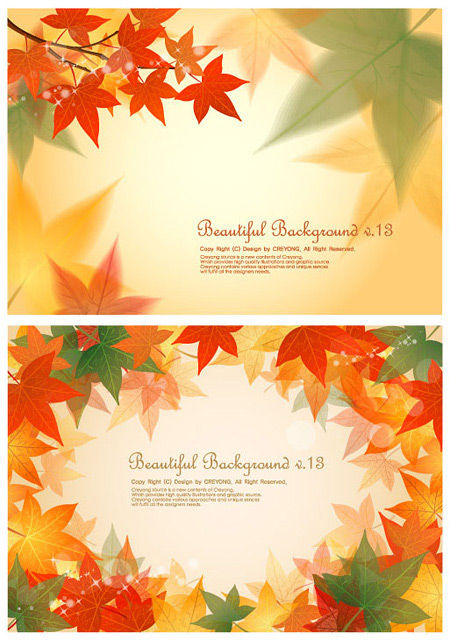 Maple leaf background design vector