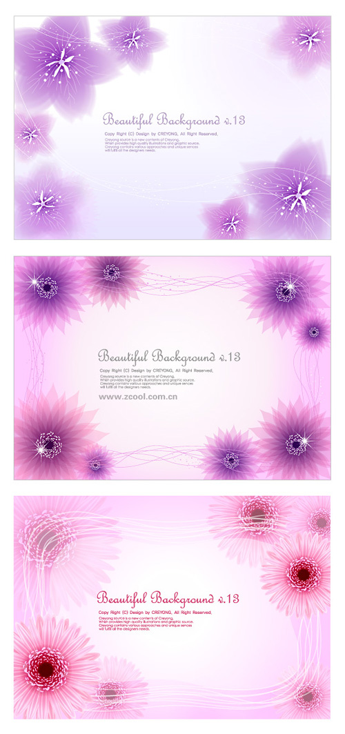 The flower background vector