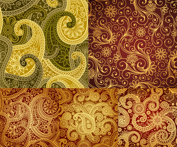 Antique decorative pattern background vector