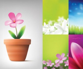 Cute cartoon bonsai Vector graphic