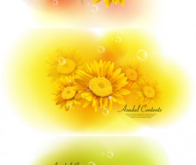 Yellow Floral background