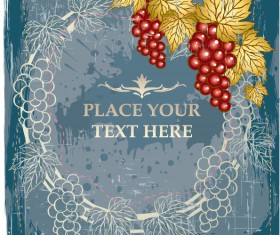 Red grape and the grape vector graphics