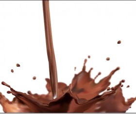 Splashes of chocolate Vector