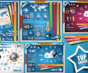 Colorful information chart design vector