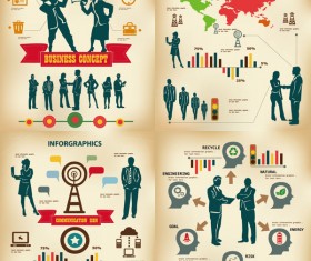 Commercial information graph Vector graphic