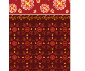 Flowers decorative pattern background design vector