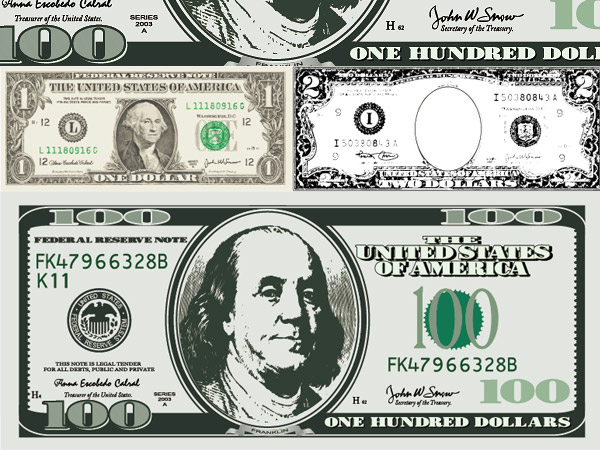 dollar bill vector