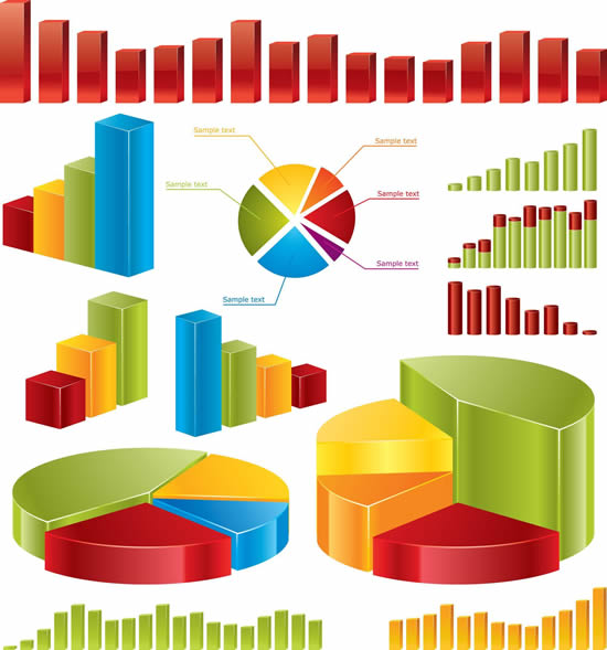 3D renderings elements 01 vector