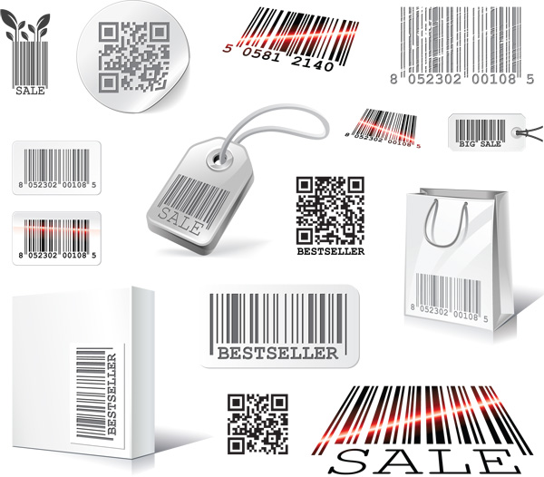 Scan two-dimensional code label design elements