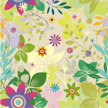 Simple decorative pattern background vector set