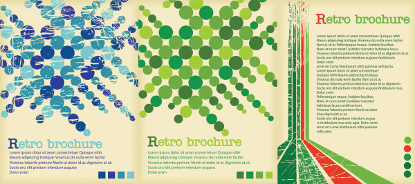 Retro poster background vector graphics