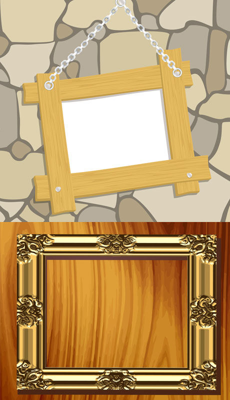 Photo frames background
 vector material