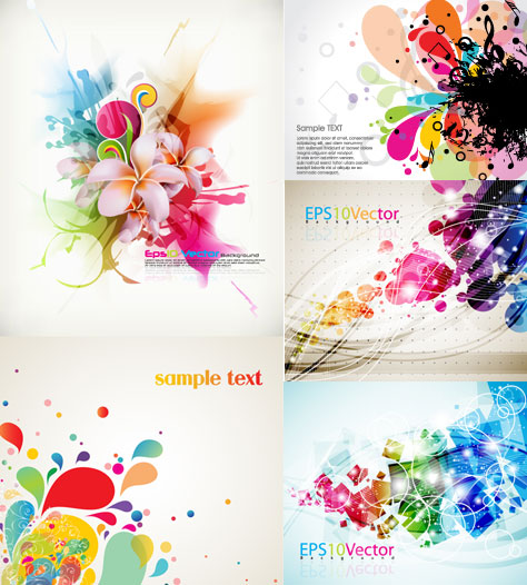 Creative colorful background vector material