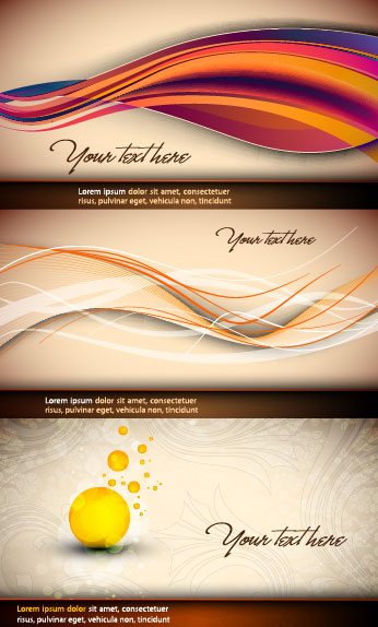 Beautiful curve design vector