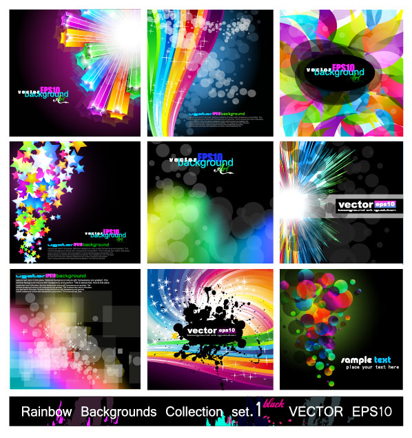 Magic Abstract colored background 1 vector Graphic