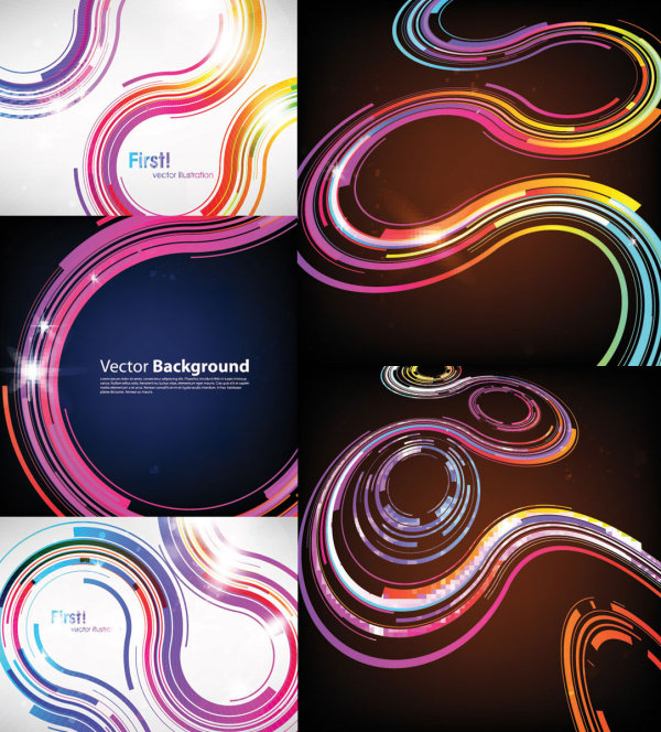 science and technology Abstract background design elements