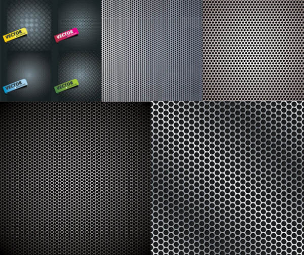 Metal plate background vector material
