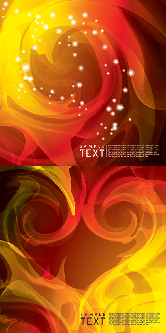Flame background vector material