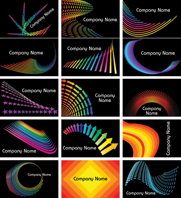 Colorful card vector graphics