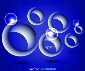 3D Circle vector background 03