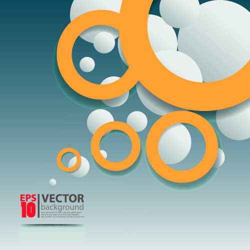 3D Circle vector background 05